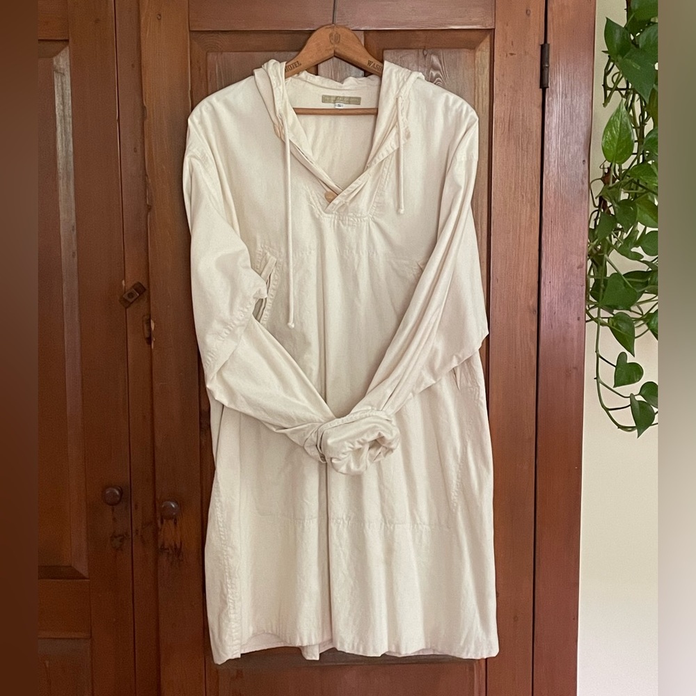 Pip Squeak Chapeau White Hooded Anorak Jacket sz S